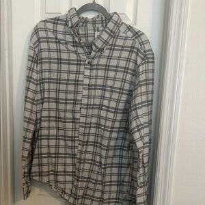 Goodfellow & Co Black and White Plaid Shirt